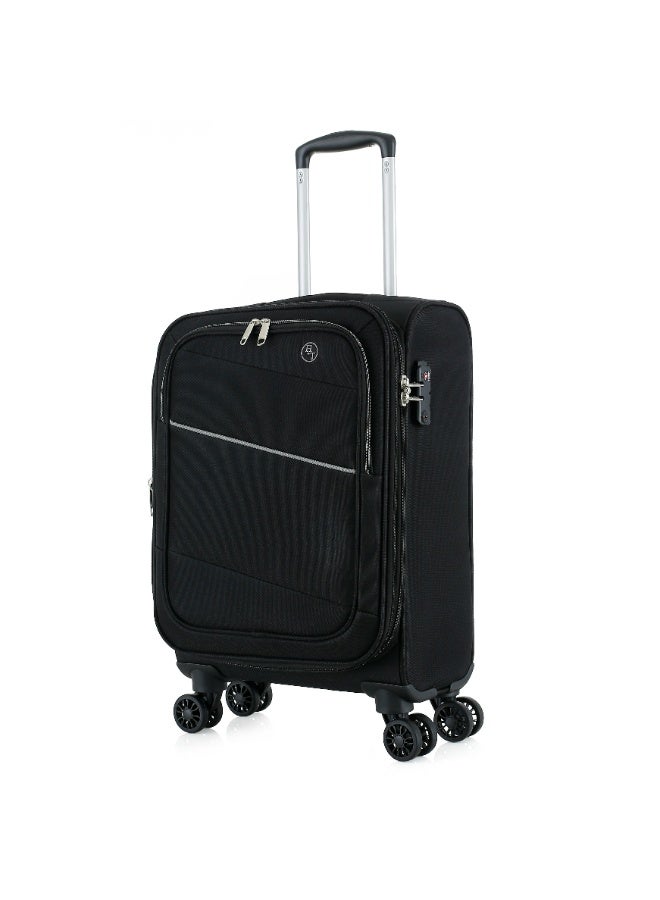 اتش تي طقم حقائب سفر من 3 قطع من H.T | حقائب سفر ذات غلاف ناعم | طقم حقائب سفر خفيفة الوزن قابلة للتوسيع بعجلات (33 لترًا، حقيبة سفر خفيفة الوزن) (حقيبة يد/حقيبة صغيرة للمقصورة 20 بوصة) - Image 2